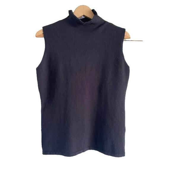 APRLL Sleeveless Wool Blend Mock Turtleneck Sz‎ L - Picture 1 of 6